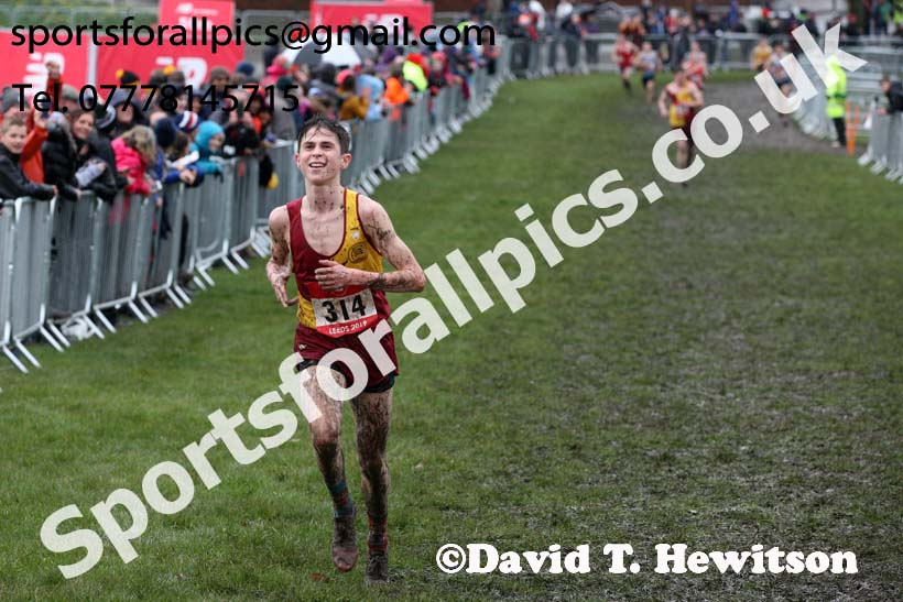 Senior boys 2019 New Balance English Schools Cross Country Champs, Temple Newsam, Leeds. Photo:  David T. Hewitson/Sports for All Pics